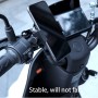 Rotatable PVC Motorcycle Bicycle Handlebar Mount Mobile Phone Holder (Black)