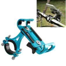 Universal Non-rotatable Aluminum Alloy Fixing Frame Motorcycle Bicycle Mobile Phone Holder (Blue)