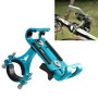 Universal Non-rotatable Aluminum Alloy Fixing Frame Motorcycle Bicycle Mobile Phone Holder (Blue)