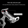 Universal Non-rotatable Aluminum Alloy Fixing Frame Motorcycle Bicycle Mobile Phone Holder (Titanium Color)