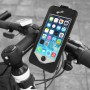 360 Degree Rotation 3 Layer (Plastic + Touch Panel Screen + Silicone Tray) Combination Bicycle Holder for iPhone 5 & 5S