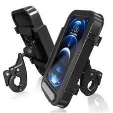 Bicycle Phone Holder Waterproof Bicycle Motorcycle Handlebar Case For 4.7-6.8 Inch Mobile Phone Mount