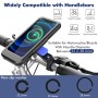 WH-69 Bicycle Non-slip Wireless Charging Phone Holder Motorcycle Motorbike Mobile Handlebar Bracket