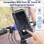 WH-69 Bicycle Non-slip Wireless Charging Phone Holder Motorcycle Motorbike Mobile Handlebar Bracket