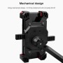 Electric Bicycle Mobile Phone Holder Can Be Rotated 360-degree Mobile Phone Holder Four-way Adjustment Bracket for Motorcycle, Style:Handlebars(Black)