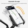 Bicycle Mobile Phone Holder Motorcycle Electric Car Navigation Mobile Phone Holder, Style:Handlebars(Black)