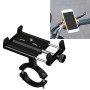 2 PCS Aluminum Alloy Bicycle Mobile Phone Holder Motorcycle Mobile Phone Navigation Bracket Electric Motorcycle Hand Rack(Black (Handlebar Style))