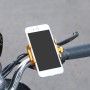 2 PCS Aluminum Alloy Bicycle Mobile Phone Holder Motorcycle Mobile Phone Navigation Bracket Electric Motorcycle Hand Rack(Black (Handlebar Style))