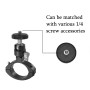 YJ-G2 Cycling Metal Tube Clip 1/4 PTZ Bicyle Bracket Universal Portable Camera Bicycle Clip