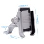 Bicycle Riding Navigation Mobile Phone Holder Motorcycle Car Aluminum Alloy Mobile Phone Holder(Rearview Mirror Silver)