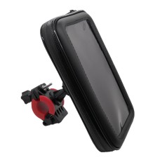 Outdoor Riding Motorcycle Bicycle Waterproof Mobile Phone Bracket, Style: Bicycle 5.5 inch Black