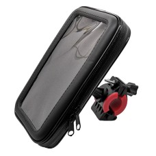 Outdoor Riding Motorcycle Bicycle Waterproof Mobile Phone Bracket, Style: Bicycle 6.3 inch Black