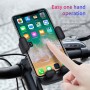 2 PCS Motorcycle Electrical Pedal Car Self-Lock Bracket Riding One-Button Shrink Mobile Phone Holder(Grey M1)