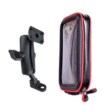 OKD Motorcycle Waterproof Mobile Phone Waterproof Bracket Bag, Style: Medium Bag+Bracket(Upgrade Version)