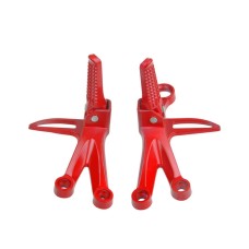 TF-1727 Motorcycle Modification Accessories Curved Beam Car Modified Pedal Bracket Triangle Pedal Bracket(Red)