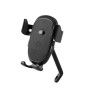 2 PCS CYCLINGBOX BG-2930 Bicycle Mobile Phone Frame Plastic One-Click Lock Mobile Phone Bracket, Style: Rearview Mirror Installation (Black）