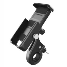 QX-21 Aluminum Alloy Bicycle Shockproof Riding Navigation Mobile Phone Holder(Black)
