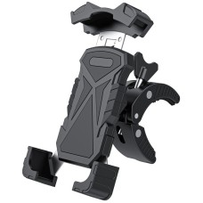 L101+M011 Outdoor Cycling Mechanical Locking Phone Holder(Black)