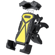 L101+M011 Outdoor Cycling Mechanical Locking Phone Holder(Yellow)