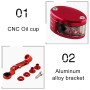 Motorcycle Modification Parts Front Brake Fluid Oil Universal Brake Oil Cup for Kawasaki / Suzuki(Red)
