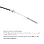 Motorcycle Rear Manual Brake Cable for Yamaha