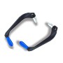 2 PCS Motorcycle Modification Accessories Striped Horn Shape Gear Brake Clutch Handbrake(Blue)