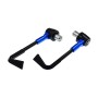 2 PCS Universal 22mm Shockproof Protection Rod CNC Horn Shape Handbrake Motorcycle Modification Accessories(Blue)