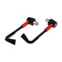 2 PCS Universal 22mm Shockproof Protection Rod CNC Horn Shape Handbrake Motorcycle Modification Accessories(Orange)