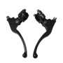 2 PCS Modified Motorcycle 22mm Clutch Brake Handle Levers Perch with 7/8 Motorcycle Grips for Honda