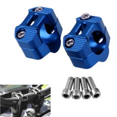 MB-MH030 Motorcycle Modification Accessories Universal Single Hole Handlebar Fixed Bracket, Size: 57.2 x 36.3mm, Hole Diameter: 28mm(Blue)