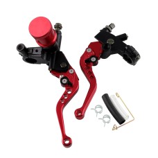 MB-MH032 Modified Motorcycle Mountain Bike Hydraulic Brake Clutch Cylinder Lever for 7/8 inch (22mm) Standard Handlebar (Red)