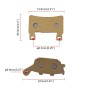 MB-OT005 6 PCS Motorcycles Front + Rear Brake Pad for Honda CBR 600 F4 F4i