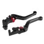 Speedpark Motorcycle Modified Adjustable Brake Clutch Handle Lever for Honda GROM MSX125 (Black)