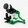 Universal 7 / 8 inch 22mm Modified Motorcycle Adjustable Brake Clutch Handbrake (Green)