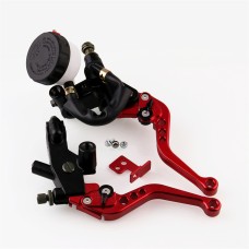 Universal 7 / 8 inch 22mm Modified Motorcycle Adjustable Brake Clutch Handbrake (Red)