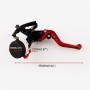 Universal 7 / 8 inch 22mm Modified Motorcycle Adjustable Brake Clutch Handbrake (Red)