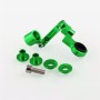 Modified Motorcycle Front Brake Fluid Reservoir Tank Oil Cup + Holder (Green)