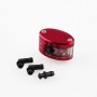 Modified Motorcycle Front Brake Fluid Reservoir Tank Oil Cup + Holder (Red)