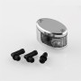 Modified Motorcycle Front Brake Fluid Reservoir Tank Oil Cup + Holder (Silver)