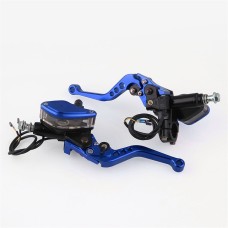 Leaf Shape Modified Motorcycle Hand Brake Clutch Hydraulic Brake Lever (Blue)