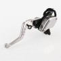 Leaf Shape Modified Motorcycle Hand Brake Clutch Hydraulic Brake Lever (Silver)