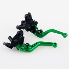 Universal Modified Motorcycle Off-road Vehicle Hand Brake Clutch Hydraulic Brake Lever (Green)