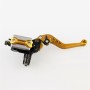 Universal Modified Motorcycle Off-road Vehicle Hand Brake Clutch Hydraulic Brake Lever (Gold)