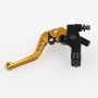 Universal Modified Motorcycle Off-road Vehicle Hand Brake Clutch Hydraulic Brake Lever (Gold)