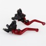 Universal Modified Motorcycle Off-road Vehicle Hand Brake Clutch Hydraulic Brake Lever (Red)