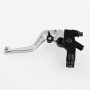 Universal Modified Motorcycle Off-road Vehicle Hand Brake Clutch Hydraulic Brake Lever (Silver)