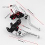 Universal Modified Motorcycle Off-road Vehicle Hand Brake Clutch Hydraulic Brake Lever (Silver)