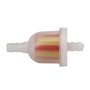 10 PCS Motorcycle Yellow and Red Cylinder Shape Gas Inline Fuel Filter for CG125
