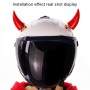 2 PCS Motorcycle Helmet Devil Decoration Motorbike Helmet Suction Cups Horns Decoration Headwear Sucker(Orange)