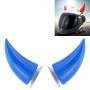 2 ПК, мотоциклевые шлема, оформление дьявола мотоцикл мотоцикл, высасывание, рога, украшения головной убор (синий)